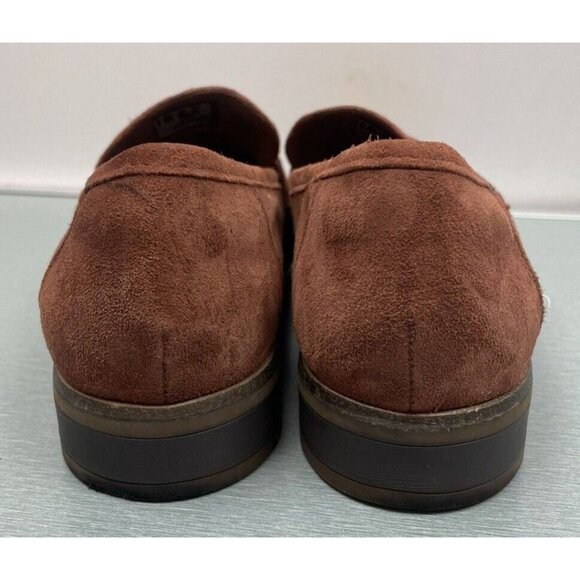 WOMEN'S Clarks Ultimate Comfort Brown Suede Penny Loafers Size 6.5 Flats Shoes - Picture 10 of 15